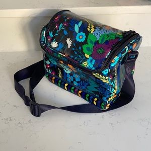 Vera Bradley insulated double zip lunch tote